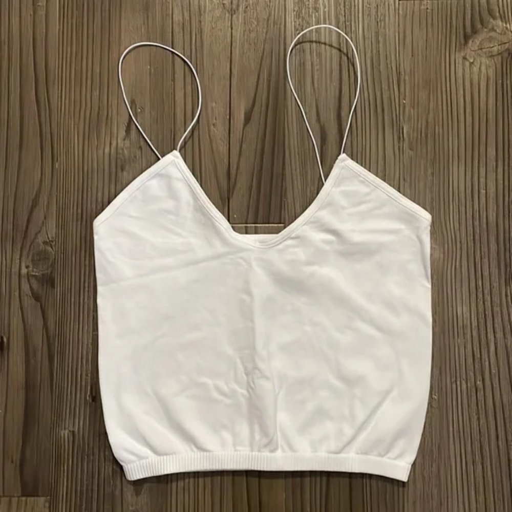 Free People Intimately skinny strap seamless brami cropped sweetheart cami top - Picture 8 of 11